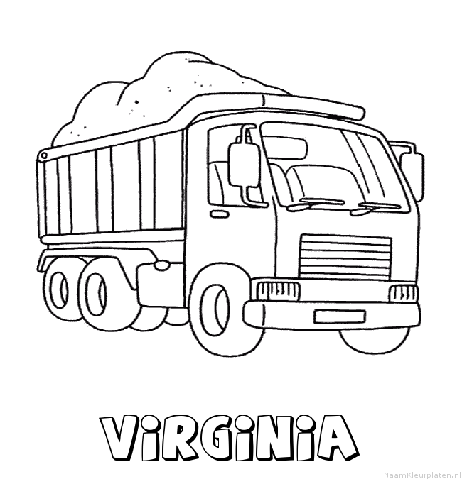 Virginia vrachtwagen kleurplaat
