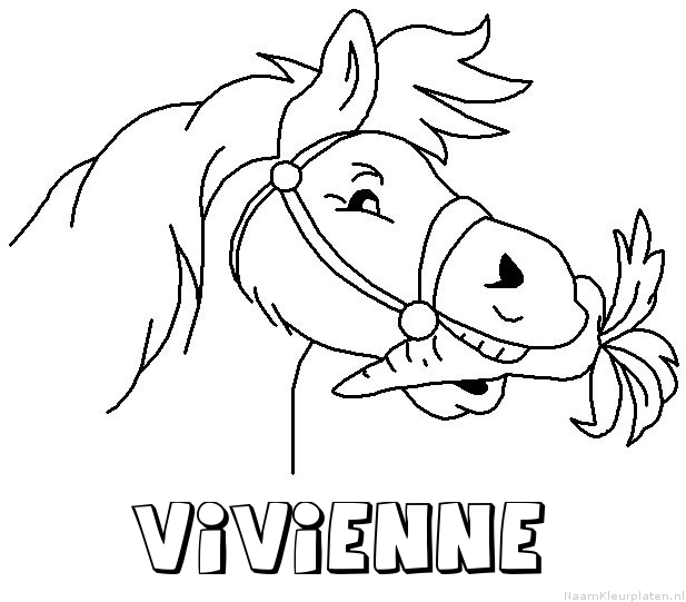 Vivienne paard van sinterklaas kleurplaat