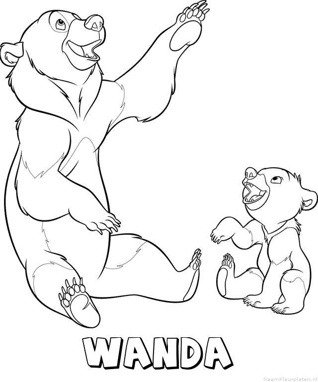 Wanda brother bear kleurplaat