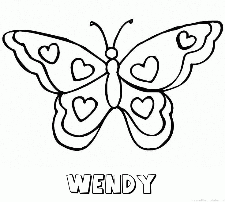 Wendy vlinder hartjes