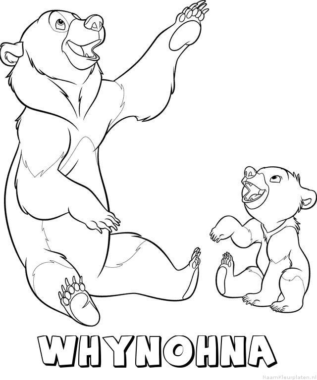 Whynohna brother bear kleurplaat