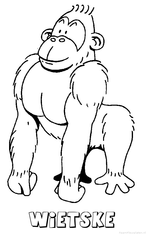 Wietske aap gorilla