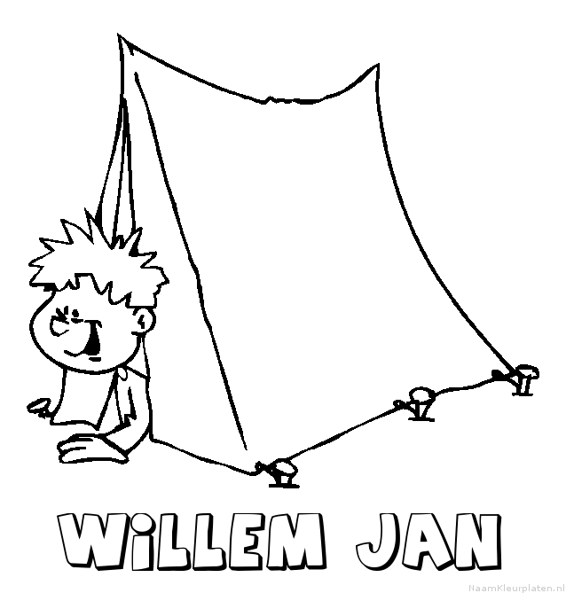 Willem jan kamperen kleurplaat