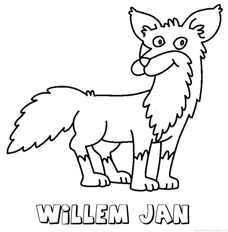 Willem jan vos kleurplaat