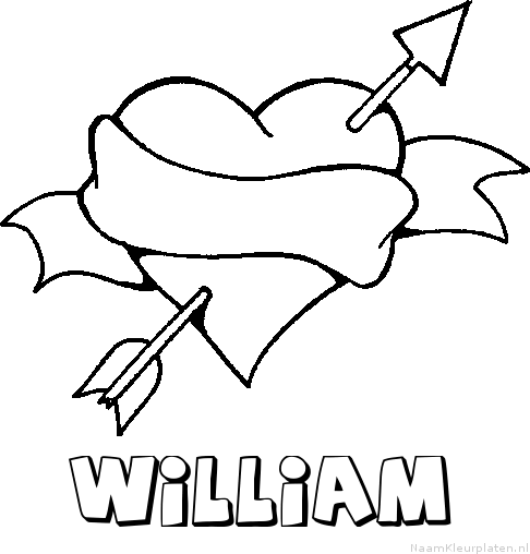 William liefde kleurplaat