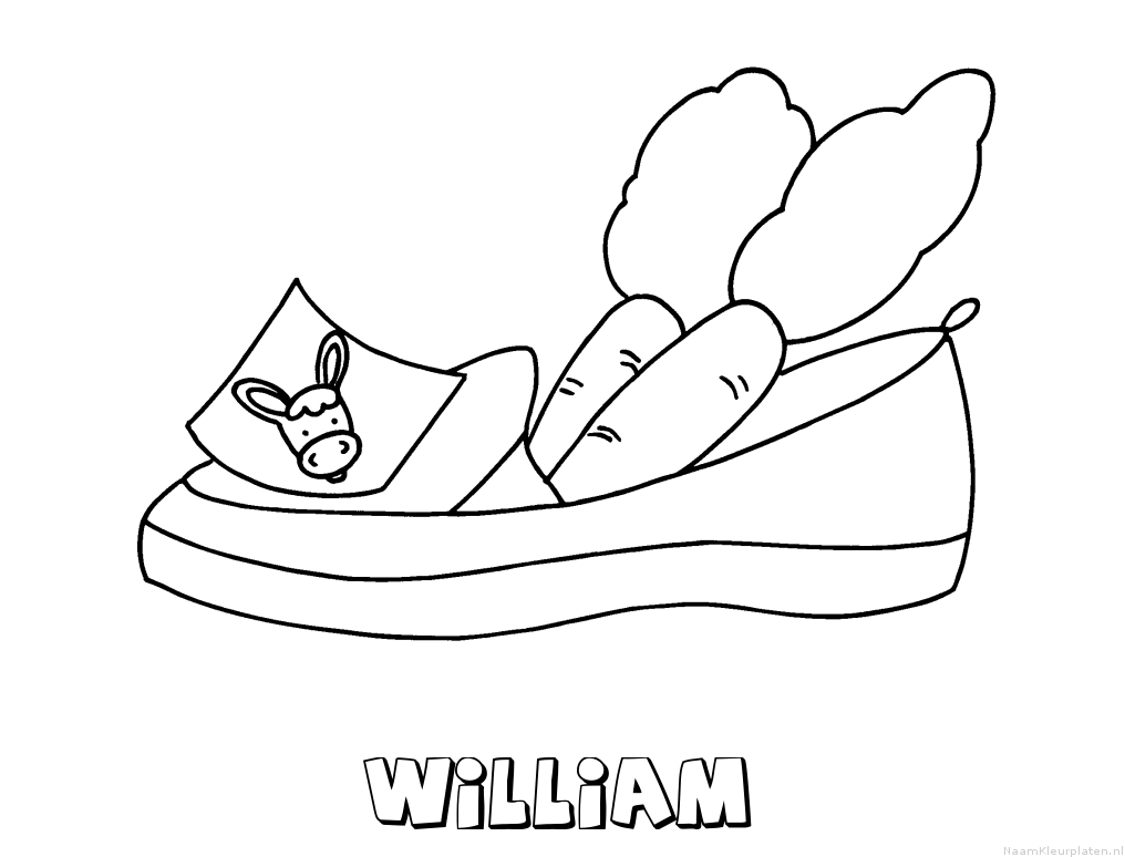 William schoen zetten kleurplaat
