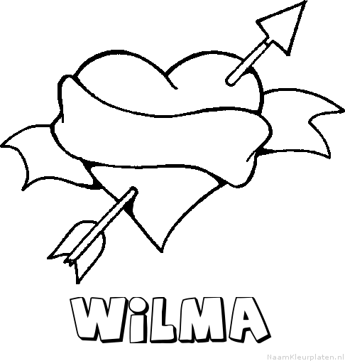 Wilma liefde kleurplaat