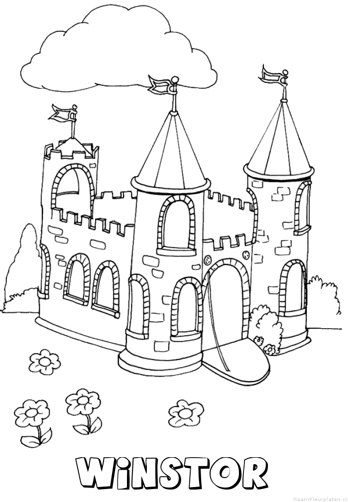 Winstor kasteel kleurplaat