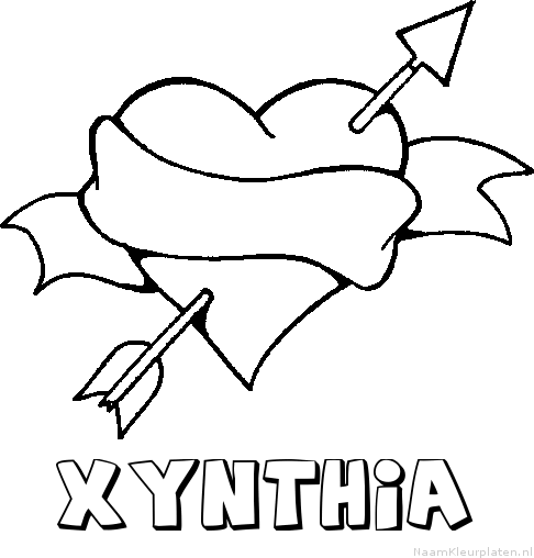 Xynthia liefde kleurplaat