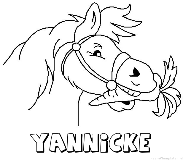 Yannicke paard van sinterklaas kleurplaat