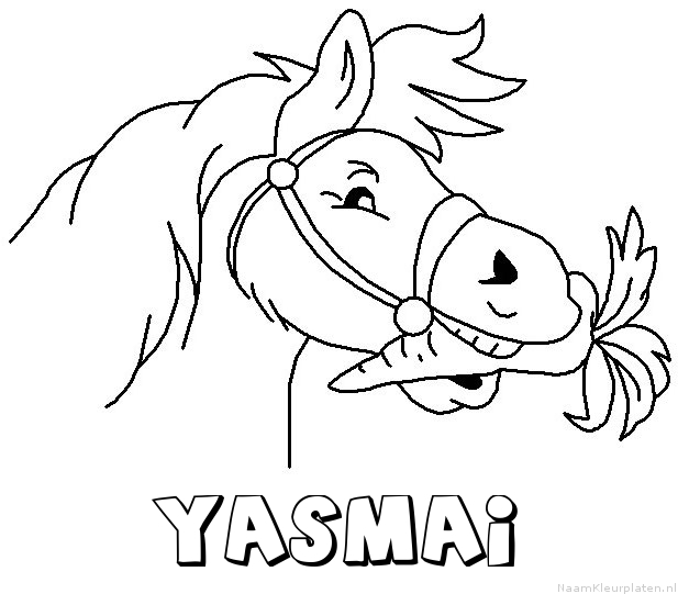 Yasmai paard van sinterklaas kleurplaat