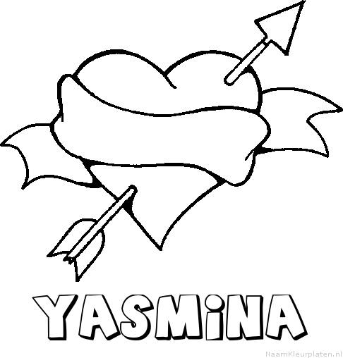 Yasmina liefde kleurplaat