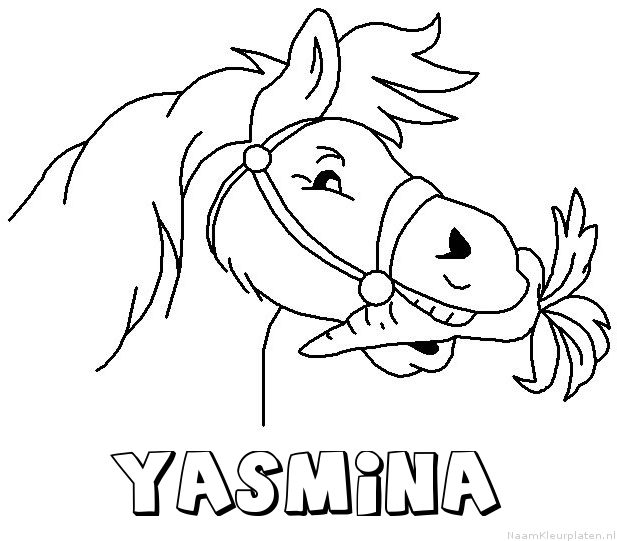 Yasmina paard van sinterklaas kleurplaat