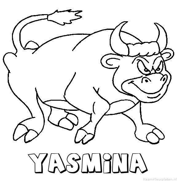 Yasmina stier kleurplaat