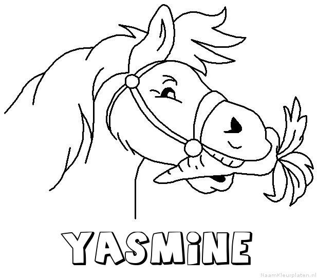 Yasmine paard van sinterklaas kleurplaat