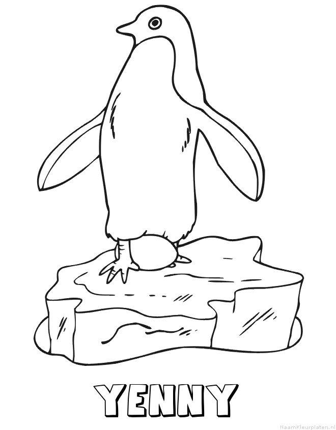Yenny pinguin kleurplaat