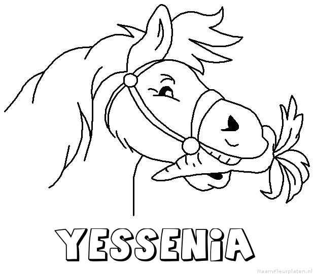 Yessenia paard van sinterklaas kleurplaat
