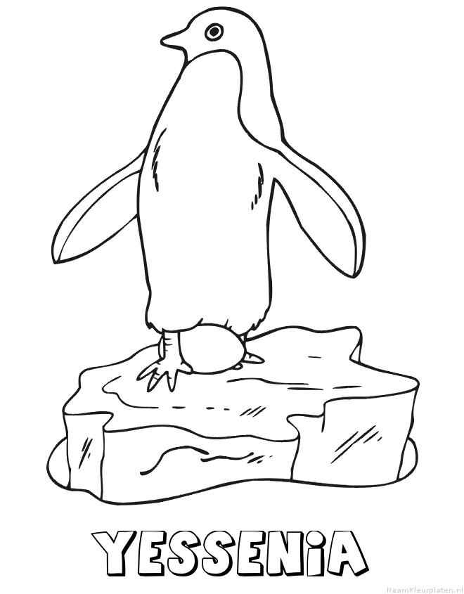 Yessenia pinguin kleurplaat