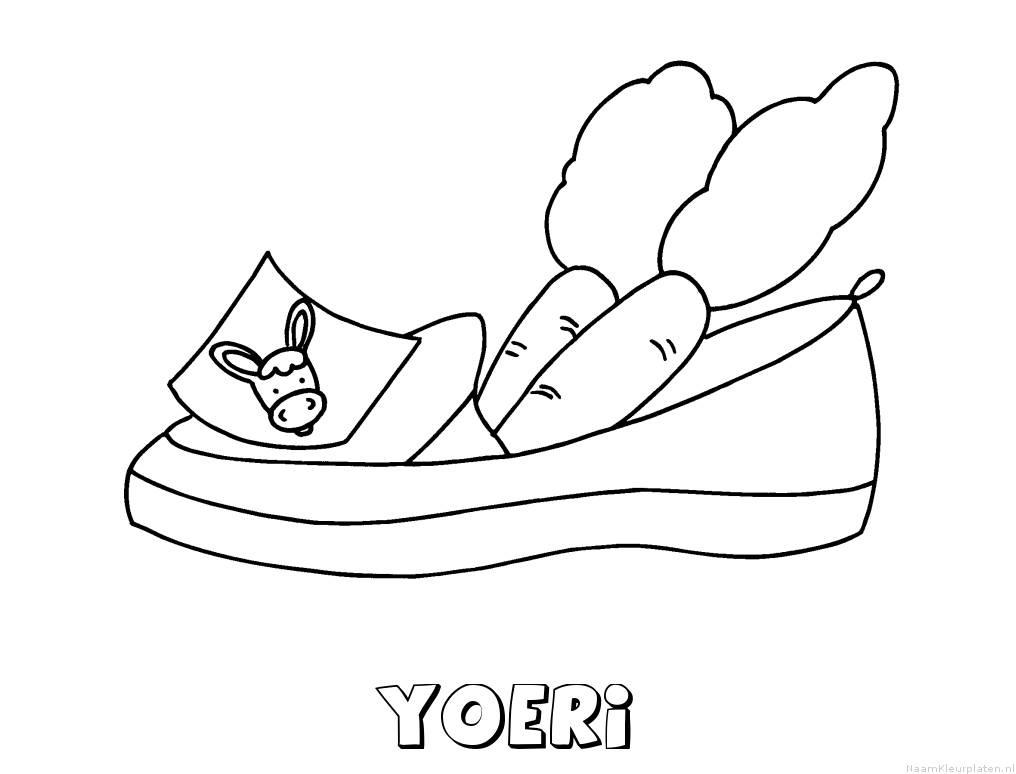 Yoeri schoen zetten