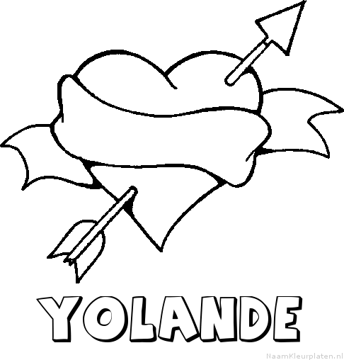 Yolande liefde kleurplaat