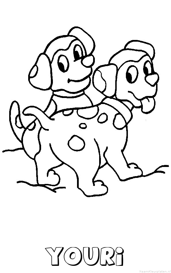 Youri hond puppies kleurplaat