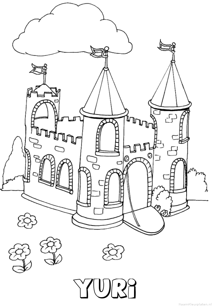 Yuri kasteel kleurplaat